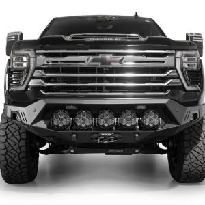 A.desert Des Bumper, Bomber HD, One Piece Design, Direct-Fit, Mounting Hardware Included, Without Grille Guard, With Winch Mount – F820043500103