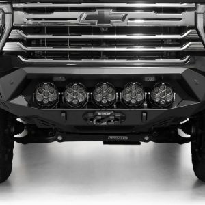 A.desert Des Bumper, Bomber HD, One Piece Design, Direct-Fit, Mounting Hardware Included, Without Grille Guard, With Winch Mount – F820043500103