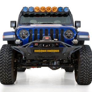A.desert Des Bumper, Stealth Fighter, Modular Design, Direct-Fit, Mounting Hardware Included, With Bull Bar, With Winch Mount – F960272110103