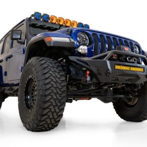 A.desert Des Bumper, Stealth Fighter, Modular Design, Direct-Fit, Mounting Hardware Included, With Bull Bar, With Winch Mount – F960272110103