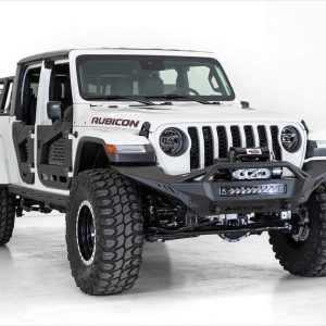 A.desert Des Bumper, Stealth Fighter, One Piece Design, Direct-Fit, Mounting Hardware Included, With Bull Bar, With Winch Mount – F961692080103