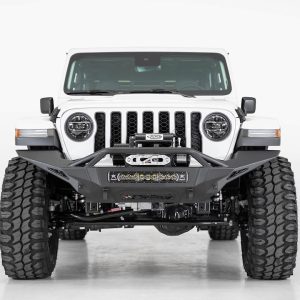 A.desert Des Bumper, Stealth Fighter, One Piece Design, Direct-Fit, Mounting Hardware Included, With Bull Bar, With Winch Mount – F961692080103