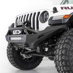 A.desert Des Bumper, Stealth Fighter, One Piece Design, Direct-Fit, Mounting Hardware Included, With Bull Bar, With Winch Mount – F961692080103