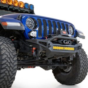 A.desert Des Bumper, Rock Fighter, One Piece Design, Direct-Fit, Mounting Hardware Included, With Bull Bar, With Winch Mount – F964900010103