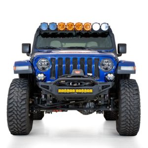 A.desert Des Bumper, Rock Fighter, One Piece Design, Direct-Fit, Mounting Hardware Included, With Bull Bar, With Winch Mount – F964900010103