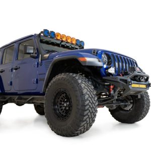 A.desert Des Bumper, Rock Fighter, One Piece Design, Direct-Fit, Mounting Hardware Included, With Bull Bar, With Winch Mount – F964900010103