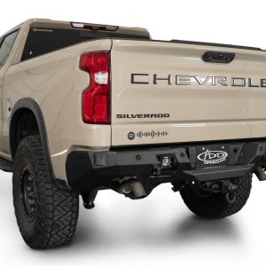 A.desert Des Bumper, Stealth Fighter, One Piece Design, Direct-Fit, Mounting Hardware Included, With Tow Hook Mounts – R120081090103