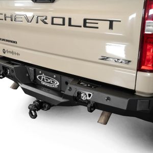 A.desert Des Bumper, Stealth Fighter, One Piece Design, Direct-Fit, Mounting Hardware Included, With Tow Hook Mounts – R120081090103