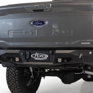 A.desert Des Bumper, Stealth Fighter, One Piece Design, Direct-Fit, Mounting Hardware Included, With Tow Hook Mounts – R1901231280103