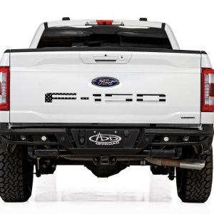 A.desert Des Bumper, Pro Series, Bolt-On, Tube Style, Retains OE Hitch and Tow Hooks, Retains OE Sensors, With Aluminum Top Plate – R1908571280103