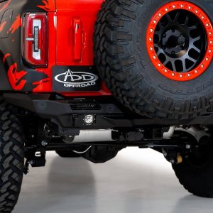 A.desert Des Bumper, Stealth Fighter, One Piece Design, Direct-Fit, Bolt-On, Mounting Hardware Included, With D-Ring Mounts – R230081370103