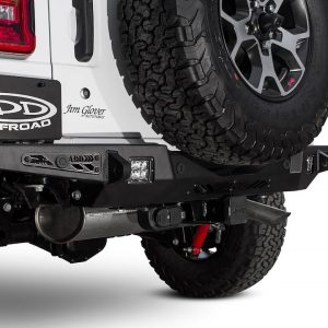 A.desert Des Bumper, Stealth Fighter, One Piece Design, Direct-Fit, Mounting Hardware Included, With Tow Hooks – R961321280103