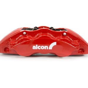 Alcon Brake Brake Kit, With Brake Pads, 6-Piston Red Calipers, 350 Millimeter Diameter X 34 Millimeter Thickness Rotors – BKF1551K61