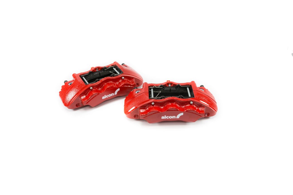 Alcon Brake Brake Kit, With Brake Pads, 6-Piston Red Calipers, 350 Millimeter Diameter X 34 Millimeter Thickness Rotors – BKF1551K61