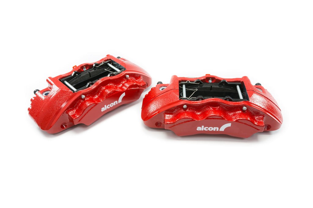 Alcon Brake Brake Kit, With Brake Pads, 6-Piston Red Calipers, 350 Millimeter Diameter X 34 Millimeter Thickness Rotors – BKF1551K61