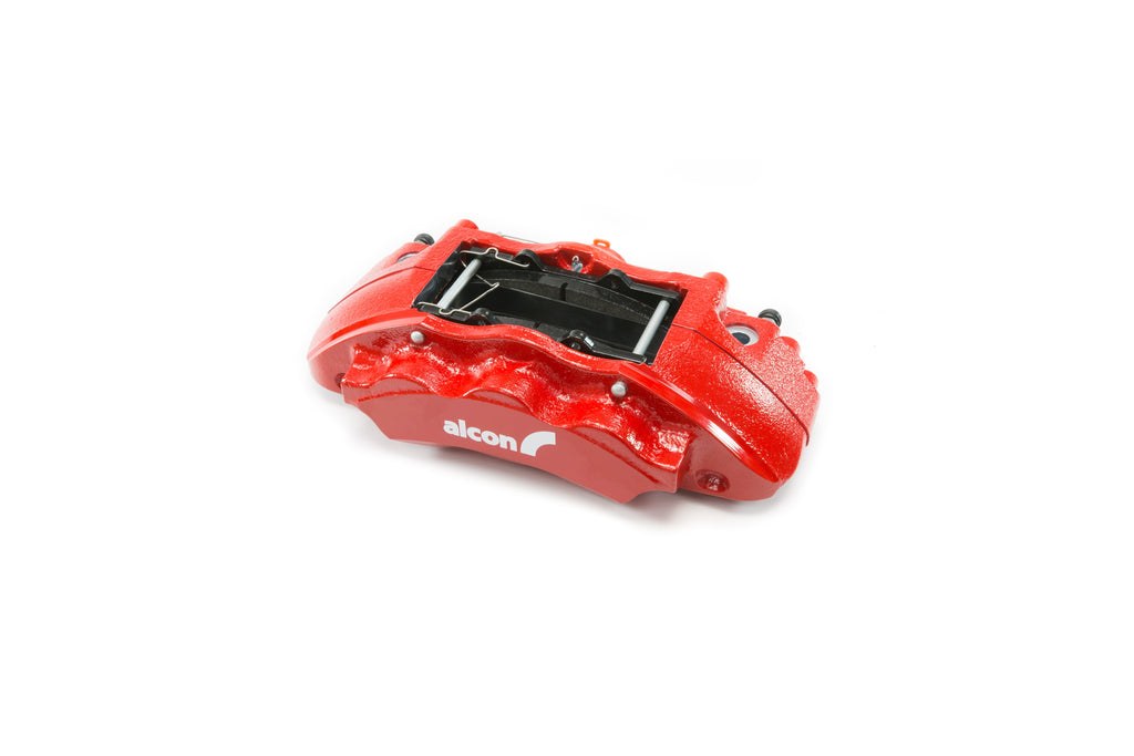 Alcon Brake Brake Kit, With Brake Pads, 6-Piston Red Calipers, 350 Millimeter Diameter X 34 Millimeter Thickness Rotors – BKF1551K61