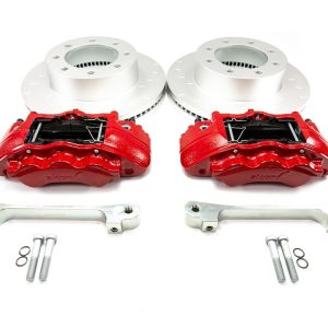 Alcon Brake Brake Kit, With Brake Pads, 6-Piston Red Calipers, 363 Millimeter Diameter X 38 Millimeter Thickness Rotors – BKF1559AX52