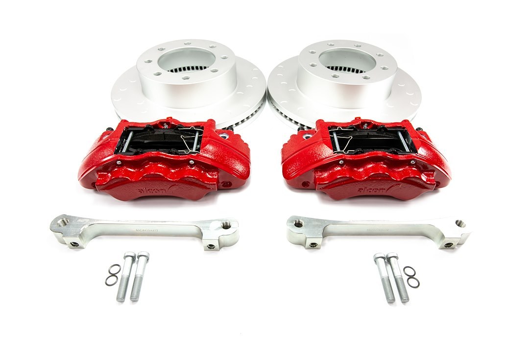 Alcon Brake Brake Kit, With Brake Pads, 6-Piston Red Calipers, 363 Millimeter Diameter X 38 Millimeter Thickness Rotors – BKF1559AX52