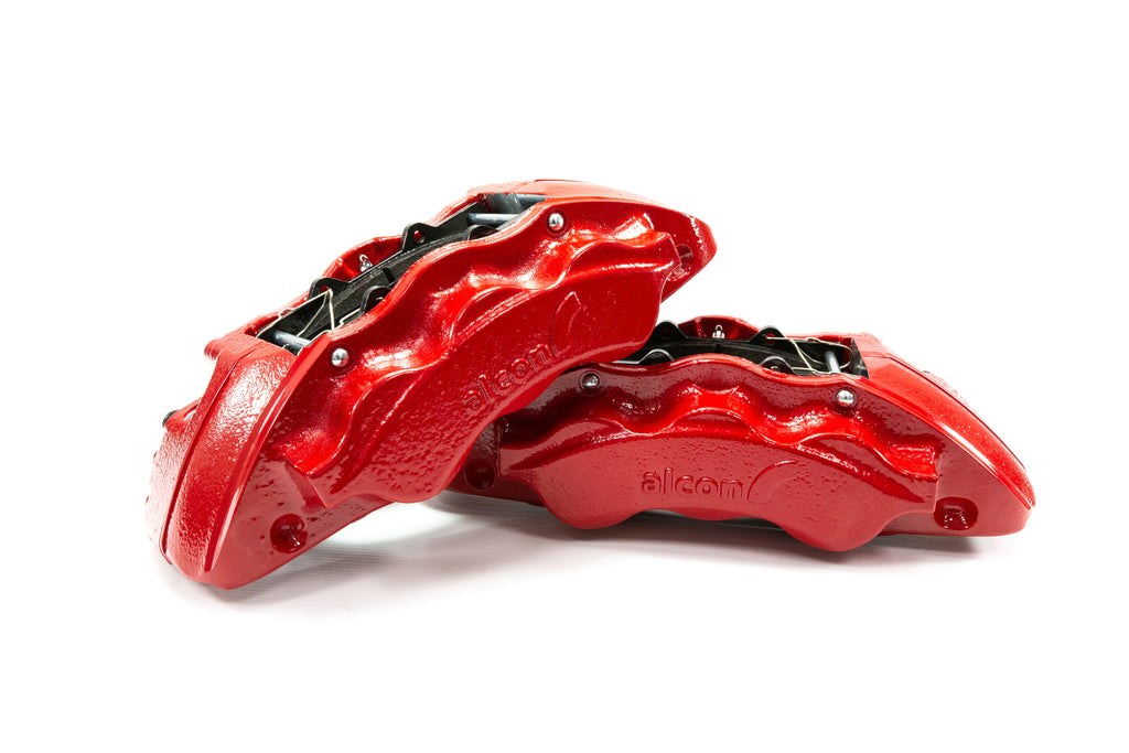 Alcon Brake Brake Kit, With Brake Pads, 6-Piston Red Calipers, 363 Millimeter Diameter X 38 Millimeter Thickness Rotors – BKF1559AX52