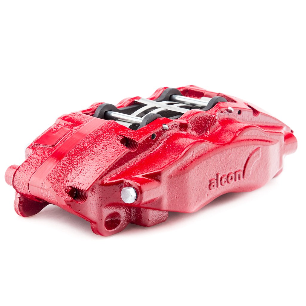 Alcon Brake Brake Kit, With Brake Pads, 4-Piston Red Calipers, 330 Millimeter Diameter X 22 Millimeter Thickness Rotors – BKR5059D12