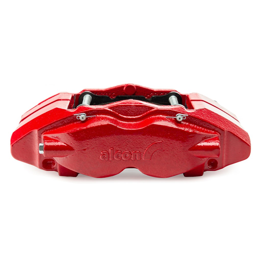 Alcon Brake Brake Kit, With Brake Pads, 4-Piston Red Calipers, 363 Millimeter Diameter X 38 Millimeter Thickness Rotors – BKR5459P28