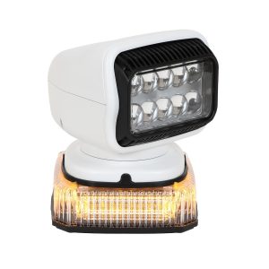 Acari Fleet Warning Light, 360 Series, 7.6 Inch Width X 7.6 Inch Depth X 2.3 Inch Height, Mini Bar, Permanent Mount, Amber LED, Clear – AC-360-CA