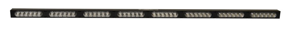 Acari Fleet Warning Light, Saber, 30.6 Inch Length X 1.6 Inch Width X 1.2 Inch Height, Clamp on Mount, Amber/ White LED, Clear – LP-SAB-6F