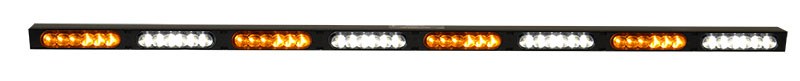 Acari Fleet Warning Light, Saber, 30.6 Inch Length X 1.6 Inch Width X 1.2 Inch Height, Clamp on Mount, Amber/ White LED, Clear – LP-SAB-6F