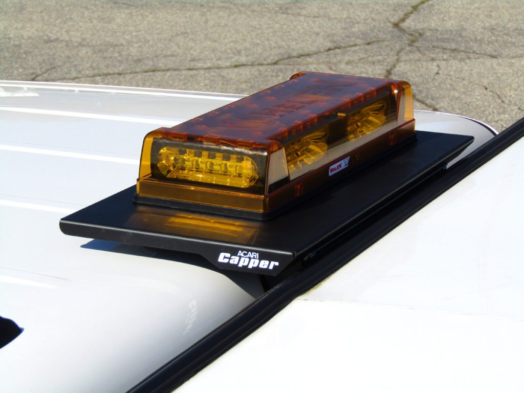 Acari Fleet Warning Light Mount, Capper Series, For Warning Lights/ Antennas/ GPS and Roof Top Accessories, Clamp on Mount – RTM-101-LP-C-FORD