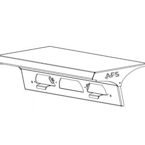Acari Fleet Warning Light Mount, At Series, For Warning Lights/ Antennas/ GPS and Roof Top Accessories, Clamp on Mount, Powder Coated – AT-RAM-1500AN