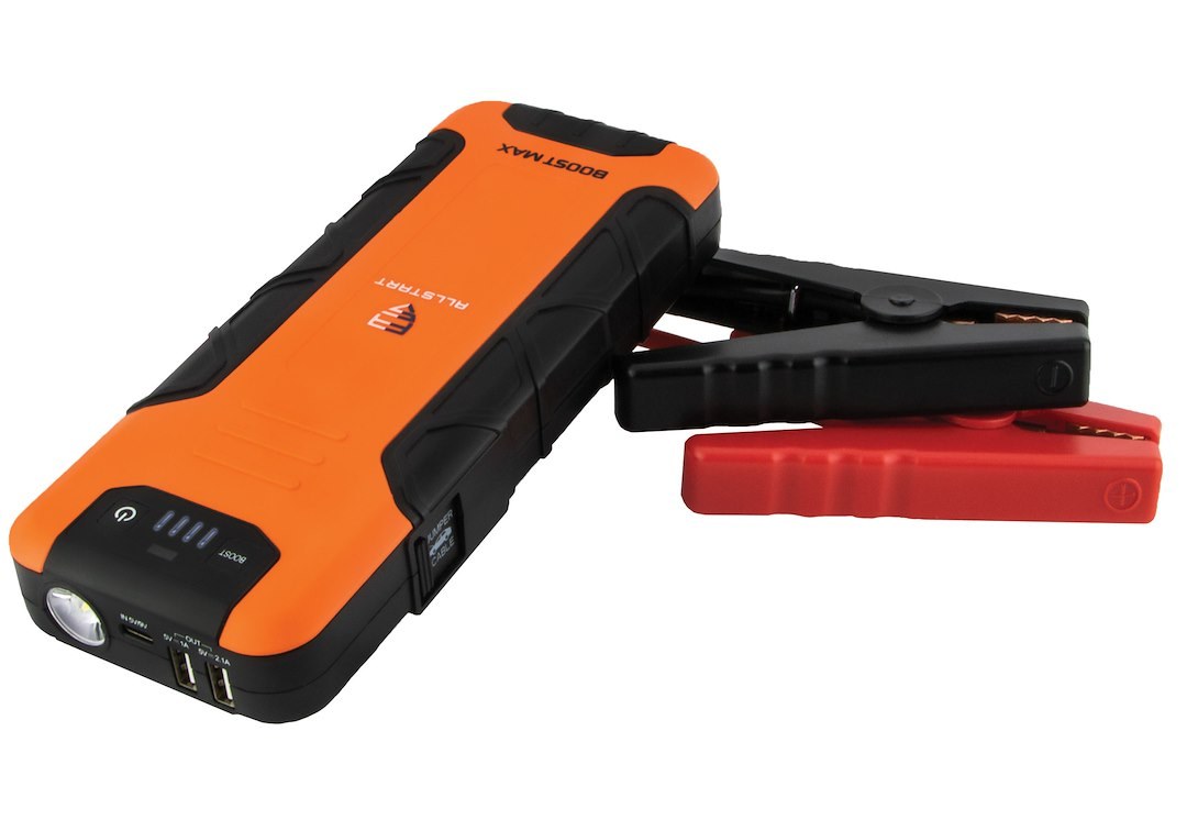 Allstart Battery Portable Jump Starter, Boost Max, For Use with Gas and Diesel Powered Engines, 2500 Peak Amps, With Two 5 Volt DC Outlets – 560