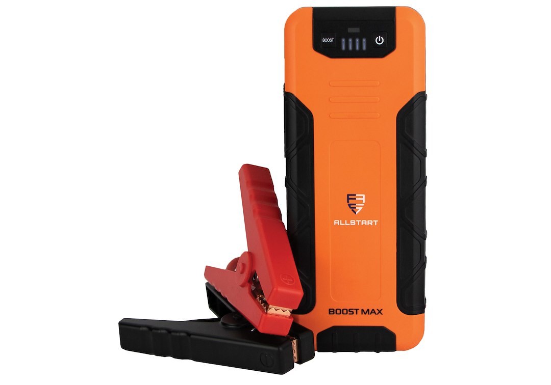 Allstart Battery Portable Jump Starter, Boost Max, For Use with Gas and Diesel Powered Engines, 2500 Peak Amps, With Two 5 Volt DC Outlets – 560