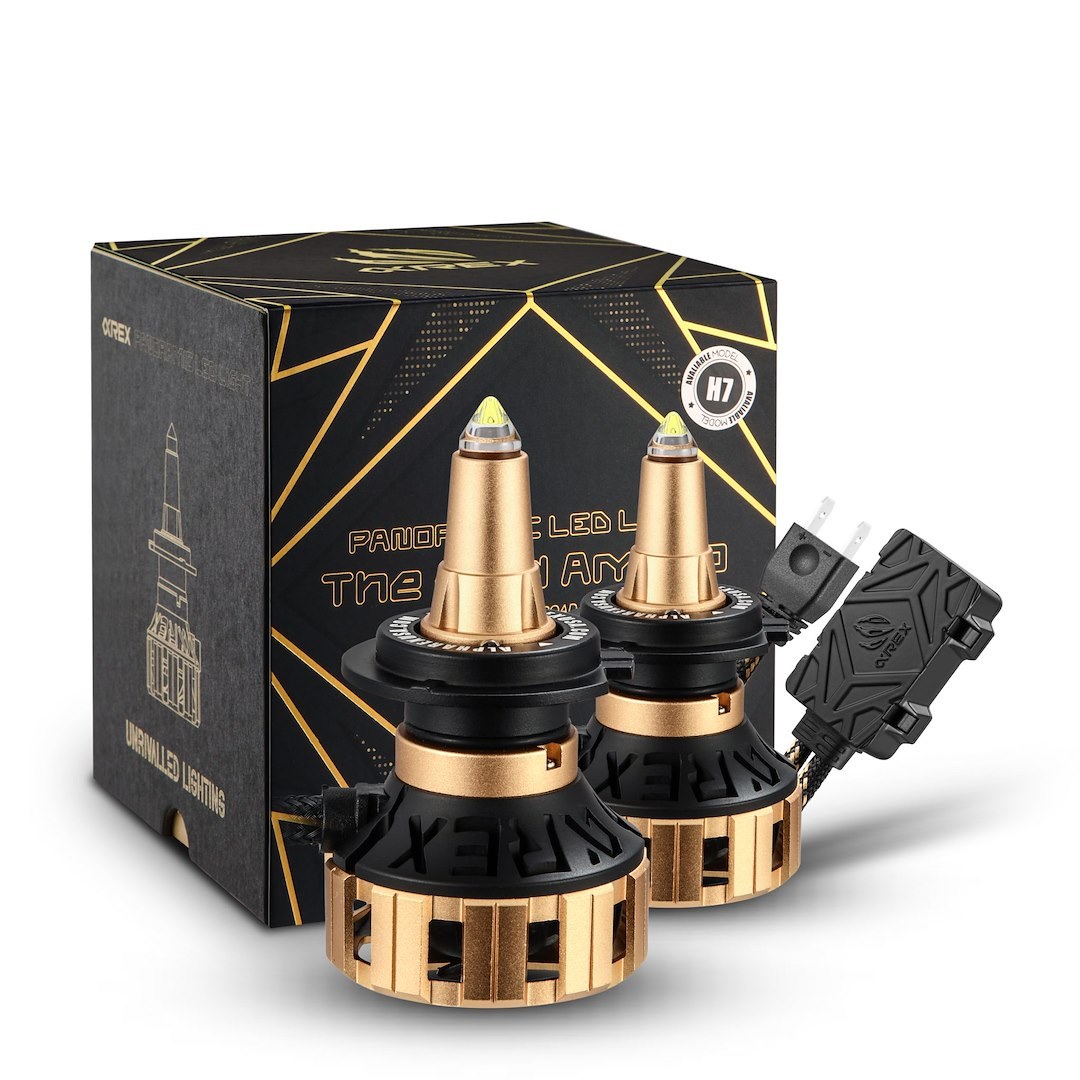 Alpharex USA Headlight Bulb, Pro-Series, 9006, Ammo Panoramic LED Bulb, 60 Watt Raw/ 52 Watt Effective, Clear Beam – 110004