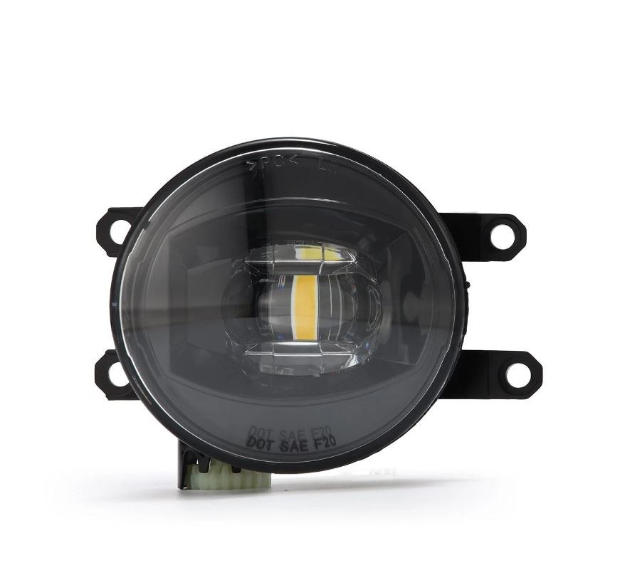 Alpharex USA Driving/ Fog Light, Doubletap, LED Bulb, Dual Color Luxx Chip, Round, 12.2 Watt/ 12 Volt, Projector Beam – 210001