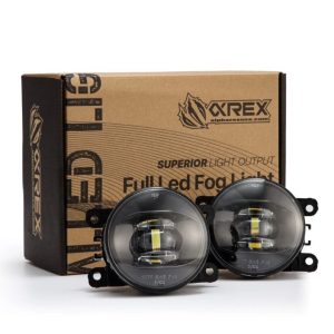 Alpharex USA Driving/ Fog Light, Doubletap, LED Bulb, Dual Color Luxx Chip, Round, 12 Volt, Projector Beam – 210002