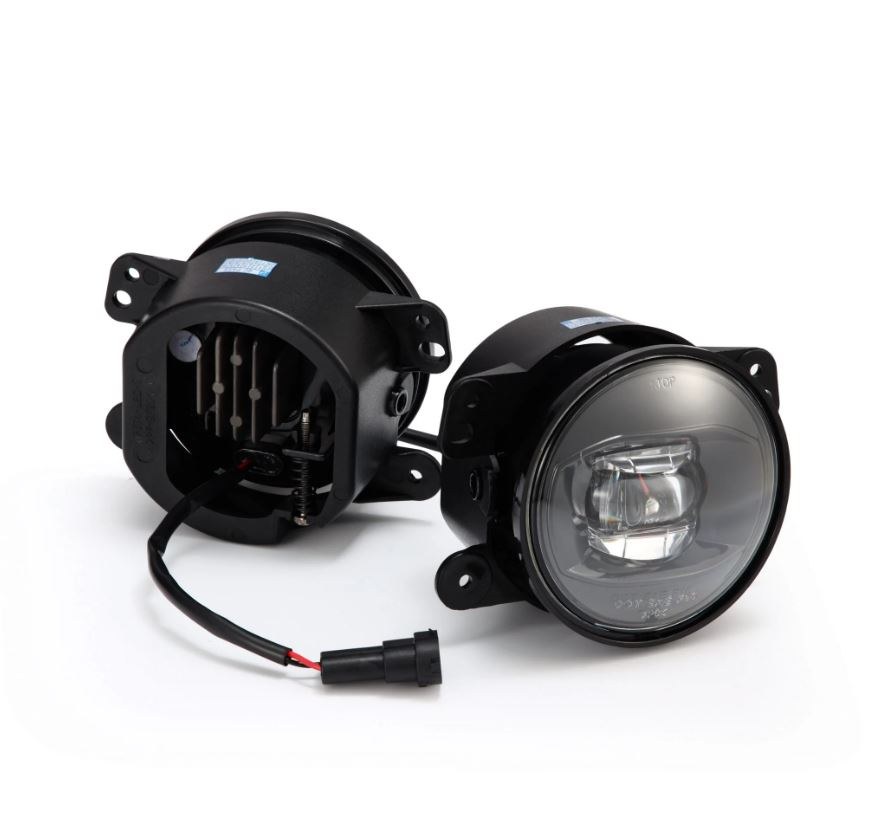 Alpharex USA Driving/ Fog Light, Doubletap, LED Bulb, Dual Color Luxx Chip, Round, 12.2 Watt/ 12 Volt, Projector Beam – 210004
