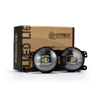 Alpharex USA Driving/ Fog Light, Doubletap, LED Bulb, Dual Color Luxx Chip, Round, 12.2 Watt/ 12 Volt, Projector Beam – 210004