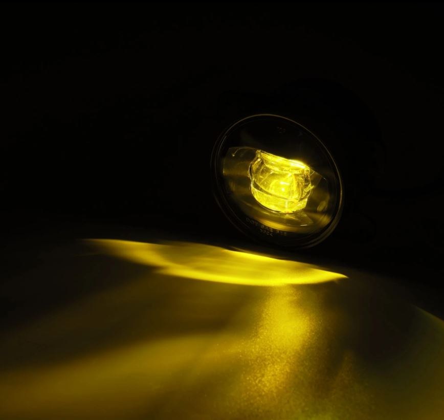Alpharex USA Driving/ Fog Light, Doubletap, LED Bulb, Dual Color Luxx Chip, Round, 12.2 Watt/ 12 Volt, Projector Beam – 210004