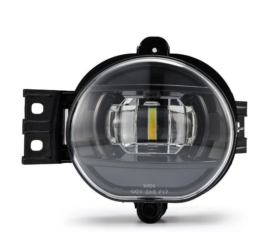 Alpharex USA Driving/ Fog Light, Doubletap, LED Bulb, Dual Color Luxx Chip, Round, 10 Watt/ 10 Volt, Projector Beam – 210005