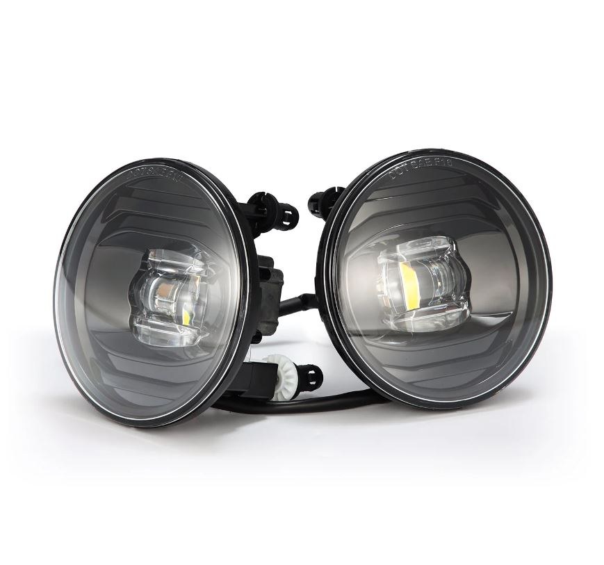 Alpharex USA Driving/ Fog Light, Doubletap, LED Bulb, Dual Color Luxx Chip, Round, 12.2 Watt/ 10 Volt, Projector Beam – 210007