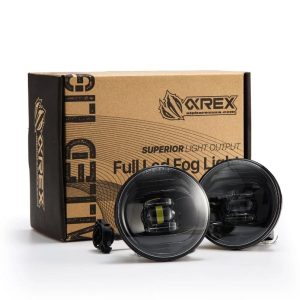 Alpharex USA Driving/ Fog Light, Doubletap, LED Bulb, Dual Color Luxx Chip, Round, 12.2 Watt/ 10 Volt, Projector Beam – 210007