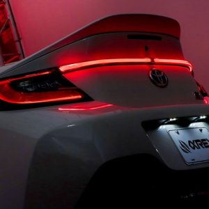 Alpharex USA Tail Light Assembly, Luxx-Series, LED, Smoked Lens, Chrome Polypropylene Housing, Red Light, DOT/ SAE Approved, Single – 220020