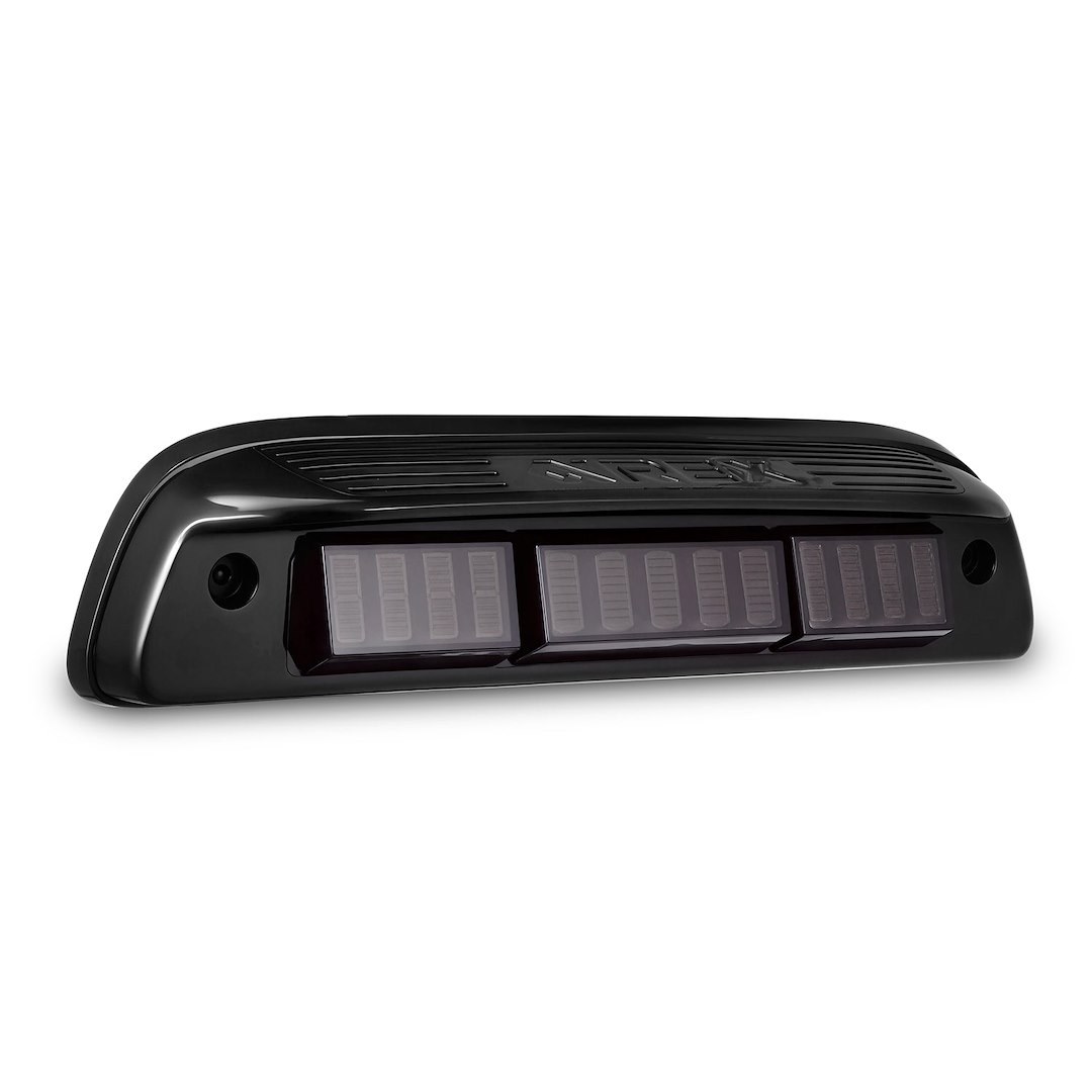 Alpharex USA Center High Mount Stop Light, Nova-Series, Smoked Polycarbonate Lens, Red Bulb, Prismatic LED, Without Cargo Light – 220084