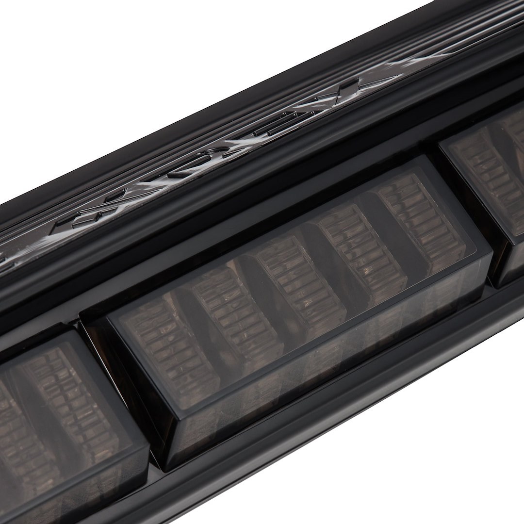 Alpharex USA Center High Mount Stop Light, Nova-Series, Smoked Polycarbonate Lens, Red Bulb, Prismatic LED, Without Cargo Light – 220084