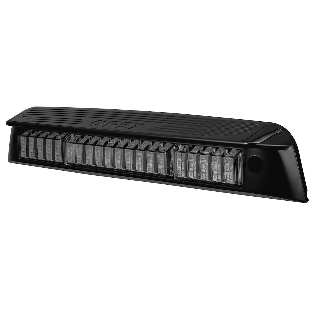 Alpharex USA Center High Mount Stop Light, Nova-Series, Clear/ Smoked Polycarbonate Lens, Red Brake Light/ White Reverse Light, LED – 220086