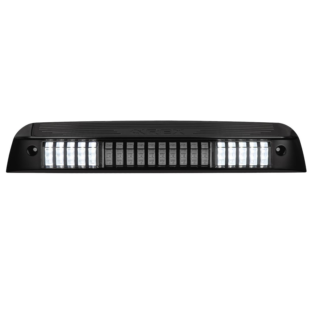 Alpharex USA Center High Mount Stop Light, Nova-Series, Clear/ Smoked Polycarbonate Lens, Red Brake Light/ White Reverse Light, LED – 220086