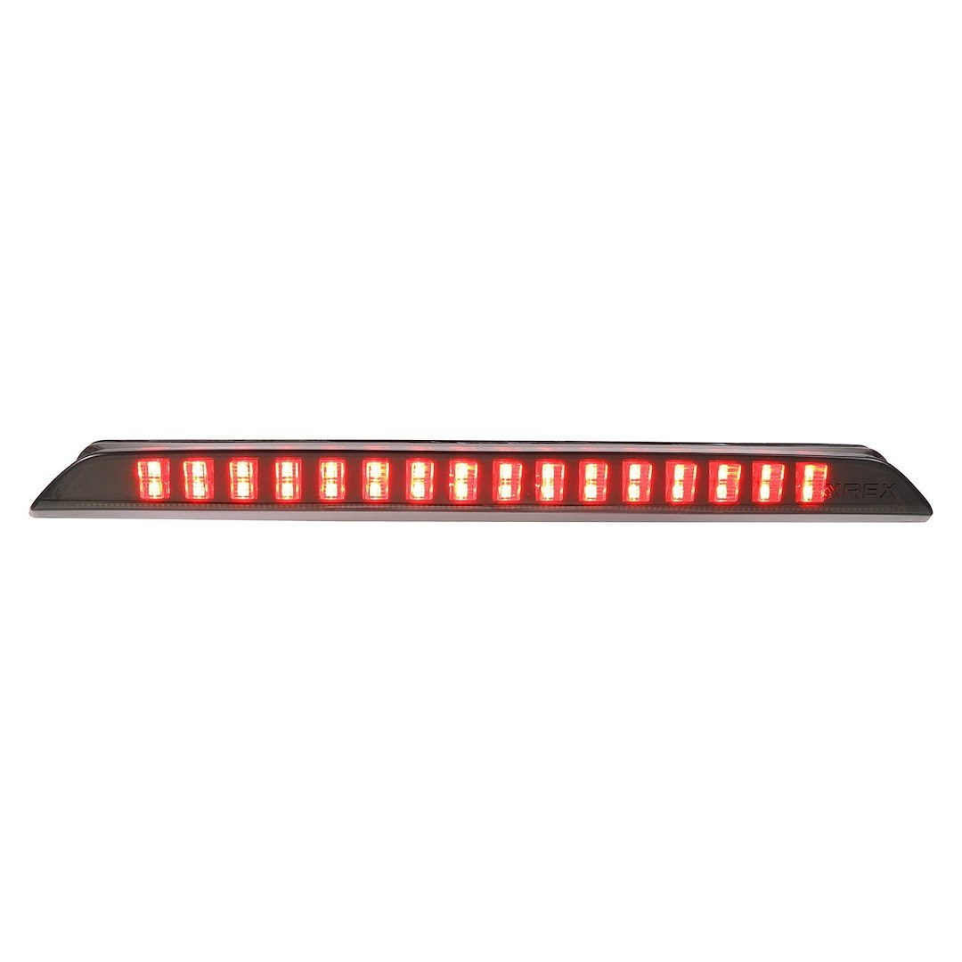 Alpharex USA Center High Mount Stop Light, Nova-Series, Clear/ Smoked Polycarbonate Lens, Red Brake Light, LED, Without Cargo Light – 220089