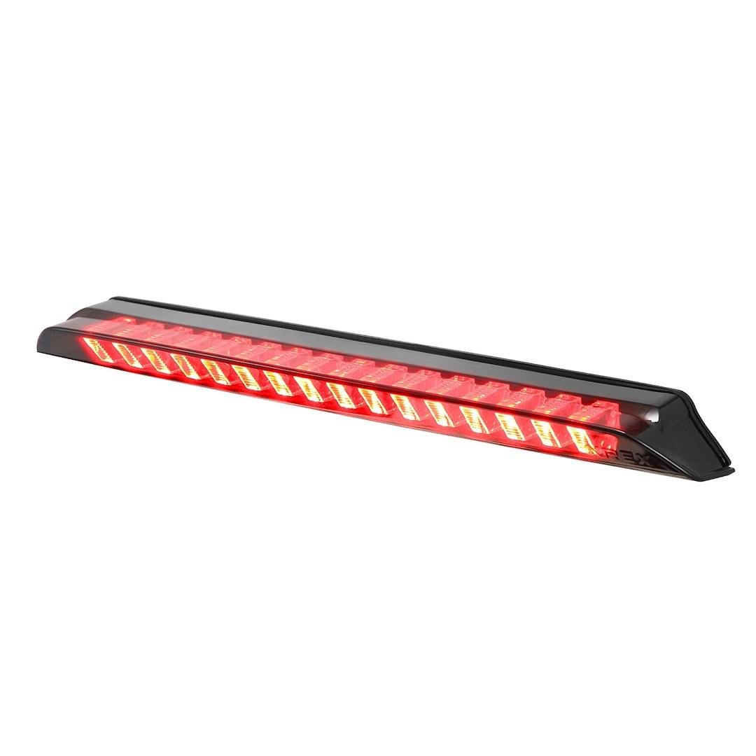 Alpharex USA Center High Mount Stop Light, Nova-Series, Clear/ Smoked Polycarbonate Lens, Red Brake Light, LED, Without Cargo Light – 220089