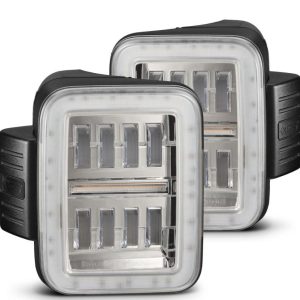 Alpharex USA Tail Light Assembly, Nova-Series, Prismatic LED, Clear Polycarbonate Lens, Chrome Polypropylene Housing – 602060