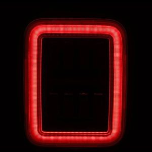 Alpharex USA Tail Light Assembly, Nova-Series, Prismatic LED, Clear/ Red Polycarbonate Lens, Alpha-Black Polypropylene Housing – 602070